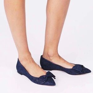 Tory Burch Navy Bow Flats